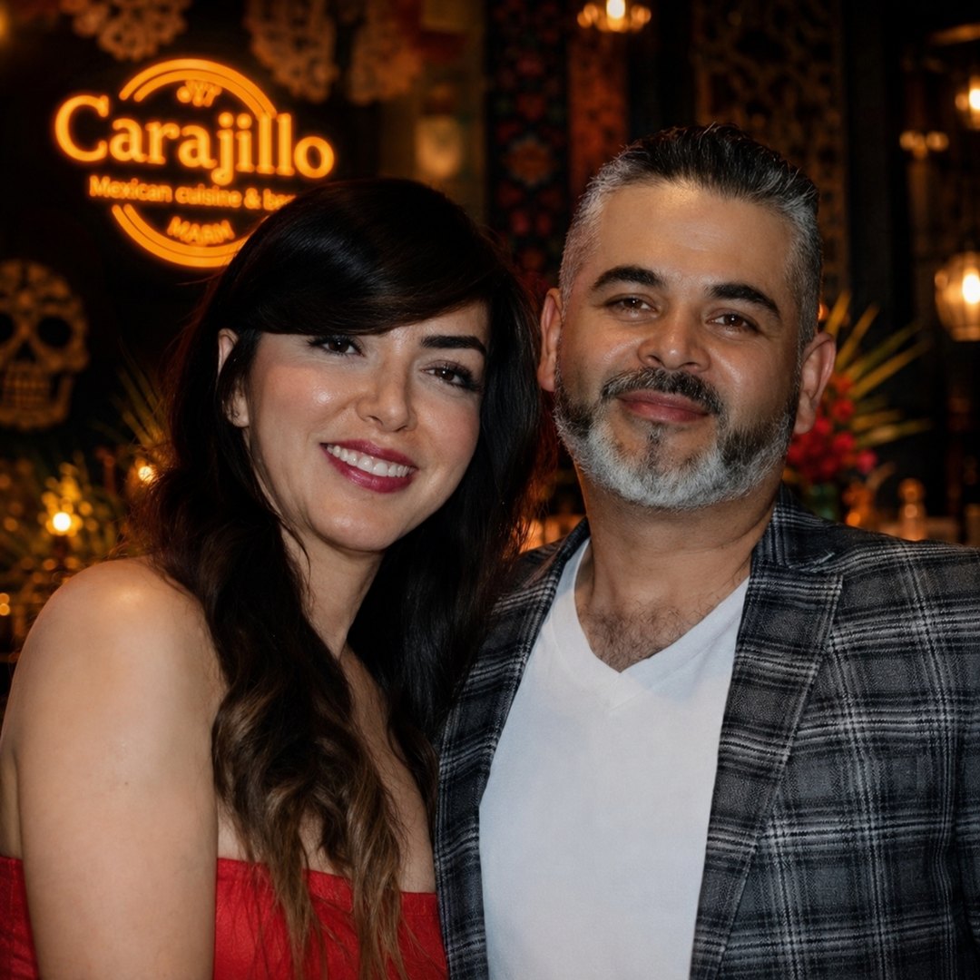 Javier and Alejandra, owners of Carajillo Mexican Cuisine and Bar, the family-owned Mexican restaurant in Downtown Las Vegas